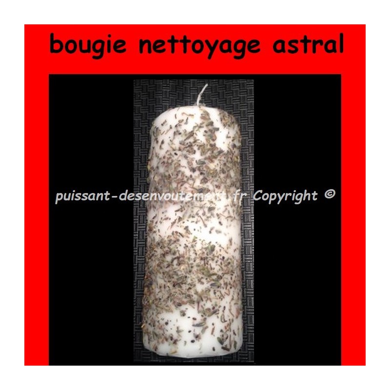 grande bougie vaudou nettoyage astral