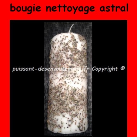 grande bougie vaudou nettoyage astral