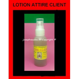 lotion attire client consacrée