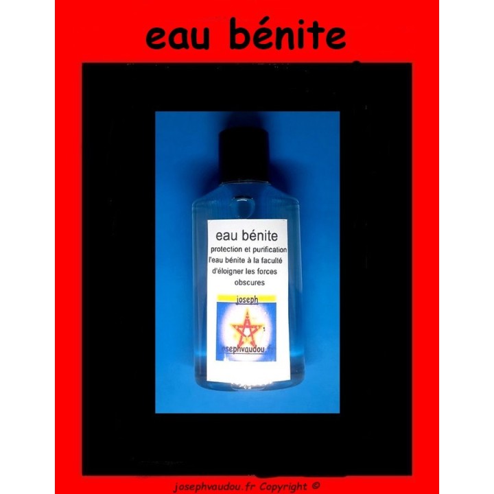 flacon d'eau bénite pour la protection et la purification