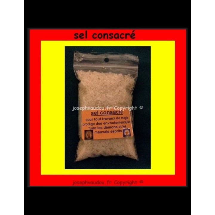 sachet de sel consacré pour tout vos travaux de magie