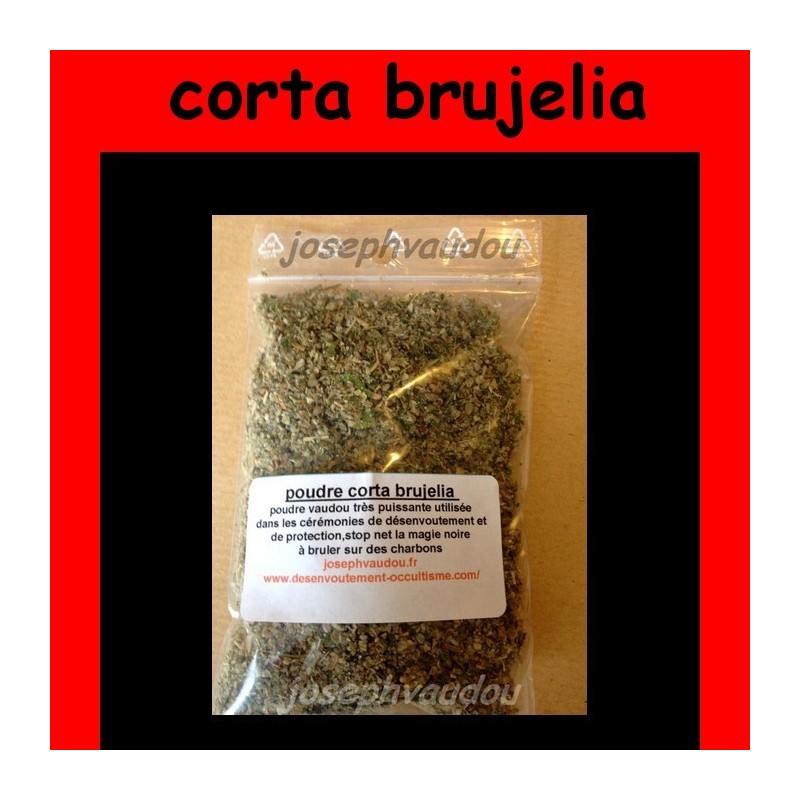 poudre vaudou de désenvoutement corta brujelia