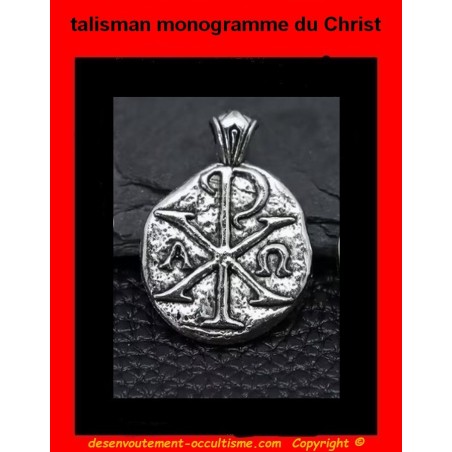la médaille talisman monogramme du Christ est une grande protection contre les forces du mal