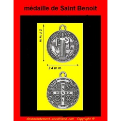 la médaille de Saint Benoit consacrée est une puissante protection contre les forces du mal