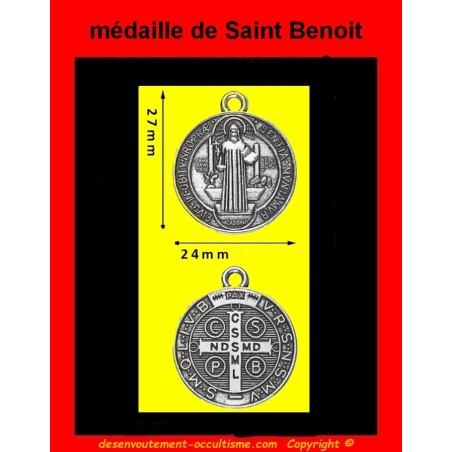 la médaille de Saint Benoit consacrée est une puissante protection contre les forces du mal