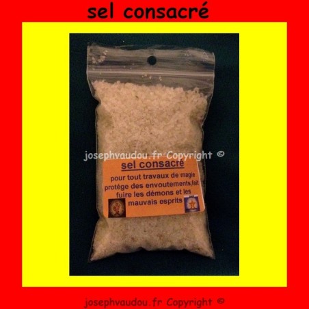 sachet de sel consacré pour tout travaux de magie